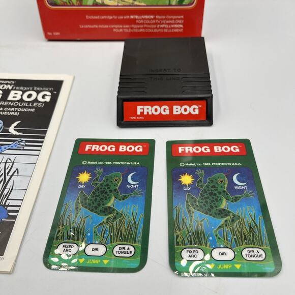 Frog Bog (Intellivision) ⭐ CIB with Protective Cases! ⭐ Clean Tested Works - Picture 4 of 9